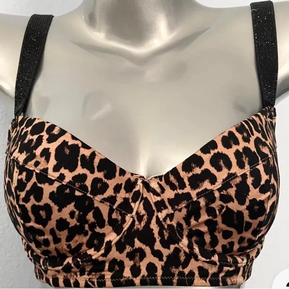 Victoria's Secret Leopard Shine Strap Bikini Bra Underwire. Size 34DD - Picture 2 of 6